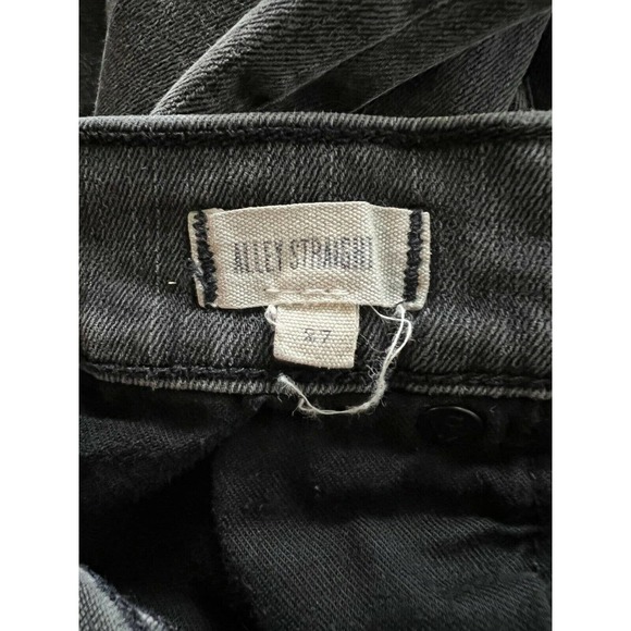 Madewell Womens Jeans ALLEY Straight Leg Denim Slim Fit Faded Black Size 27 - Picture 7 of 7